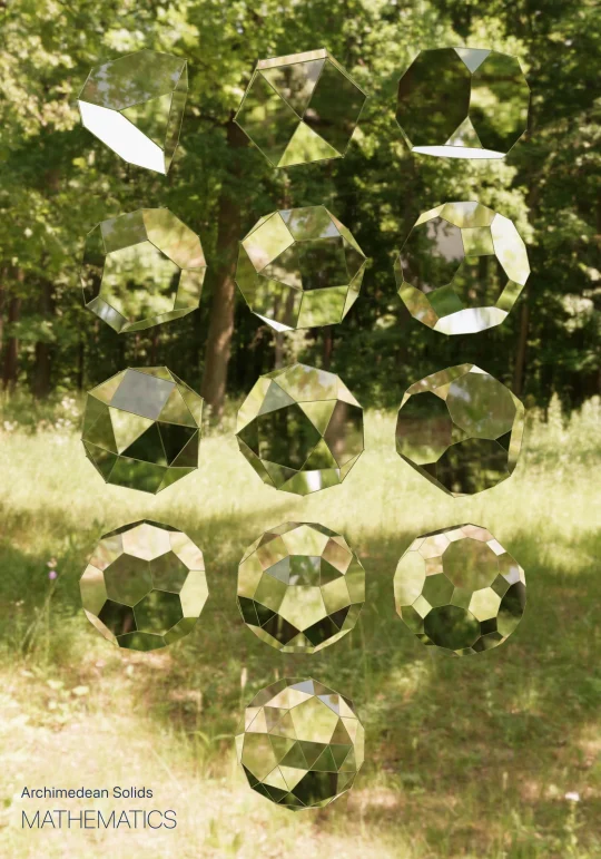 Archimedean solids poster